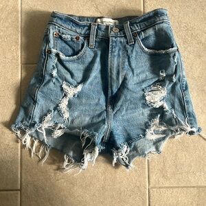 Abercrombie High Rise Mom Shorts